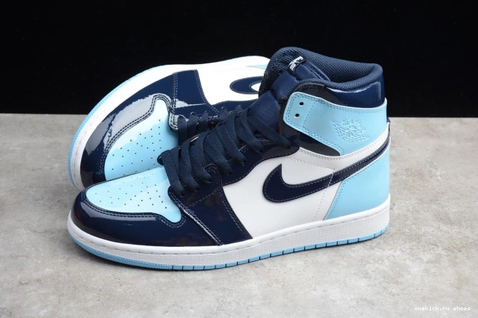 Cheap Jordan Retro 1 Air UNC OG CD0461-401 High Patent 0807